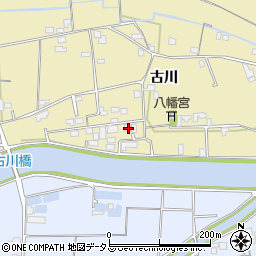 徳島県徳島市国府町東黒田古川106-1周辺の地図