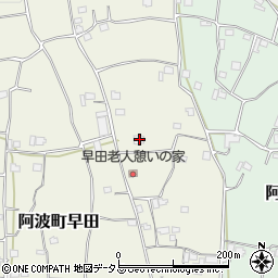 徳島県阿波市阿波町早田417周辺の地図