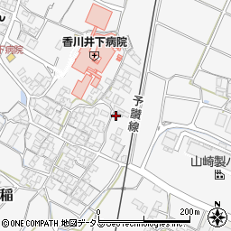 香川県観音寺市大野原町花稲896周辺の地図