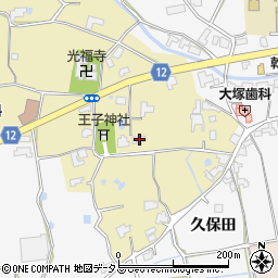 徳島県阿波市土成町秋月中ノ王子周辺の地図