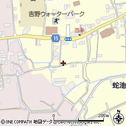 徳島県阿波市吉野町西条大西140周辺の地図