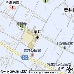 観音寺市立　粟井保育所周辺の地図