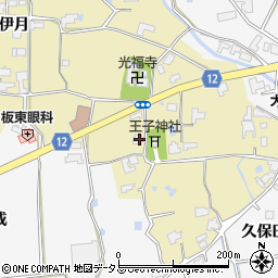 徳島県阿波市土成町秋月中ノ王子131周辺の地図