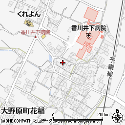 香川県観音寺市大野原町花稲775周辺の地図