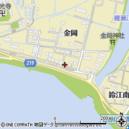 徳島県徳島市川内町金岡16周辺の地図