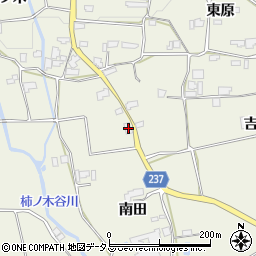 徳島県阿波市市場町切幡南田周辺の地図