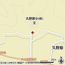 和歌山県有田郡有田川町久野原1053周辺の地図