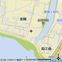 徳島県徳島市川内町金岡5周辺の地図