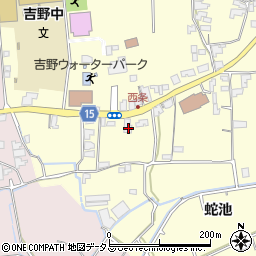 徳島県阿波市吉野町西条大西131周辺の地図