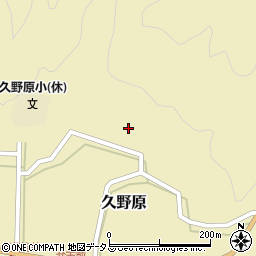 和歌山県有田郡有田川町久野原968周辺の地図