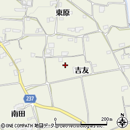 徳島県阿波市市場町切幡吉友周辺の地図