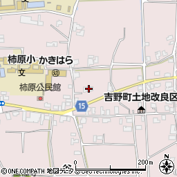 徳島県阿波市吉野町柿原植松17周辺の地図