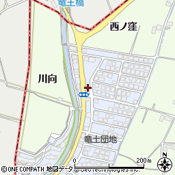 徳島県徳島市国府町竜王周辺の地図