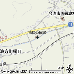 樋口公民館周辺の地図