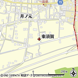 徳島県阿波市吉野町西条東須賀周辺の地図