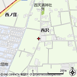 徳島県徳島市国府町芝原西沢166-7周辺の地図
