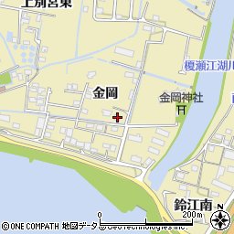 徳島県徳島市川内町金岡57周辺の地図