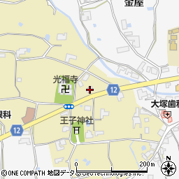 徳島県阿波市土成町秋月中ノ王子91周辺の地図