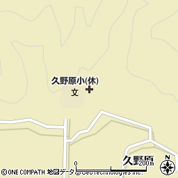 和歌山県有田郡有田川町久野原1055周辺の地図