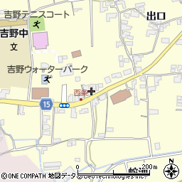 徳島県阿波市吉野町西条大西74周辺の地図