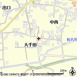徳島県阿波市吉野町西条大千田周辺の地図