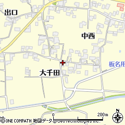 徳島県阿波市吉野町西条（大千田）周辺の地図