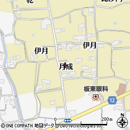 徳島県阿波市土成町秋月月成102周辺の地図