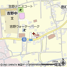 徳島県阿波市吉野町西条大西周辺の地図