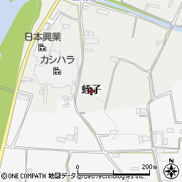 徳島県阿波市市場町尾開（蛭子）周辺の地図