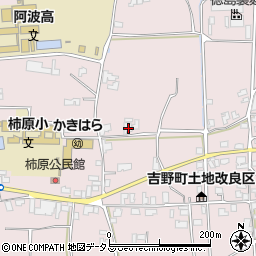 徳島県阿波市吉野町柿原植松150周辺の地図