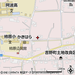 徳島県阿波市吉野町柿原植松152周辺の地図