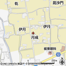 徳島県阿波市土成町秋月月成100周辺の地図