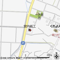 香川県観音寺市大野原町花稲243周辺の地図