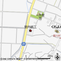 宮内紙工株式会社　観音寺第２工場周辺の地図