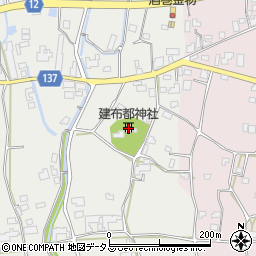 建布都神社周辺の地図