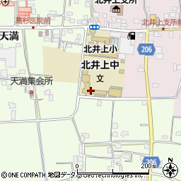 徳島市立北井上中学校周辺の地図