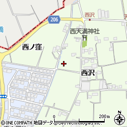 徳島県徳島市国府町芝原西沢周辺の地図