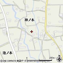 徳島県阿波市市場町切幡（神ノ木）周辺の地図