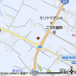 ファミリーマート香川観音寺粟井町店周辺の地図