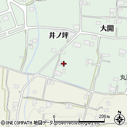 徳島県阿波市市場町上喜来井ノ坪487周辺の地図