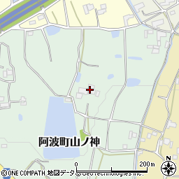 徳島県阿波市阿波町山ノ神周辺の地図