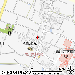 香川県観音寺市大野原町花稲178周辺の地図