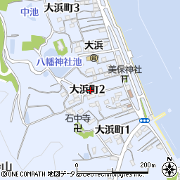 愛媛県今治市大浜町周辺の地図