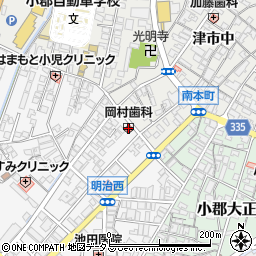 岡村歯科医院周辺の地図