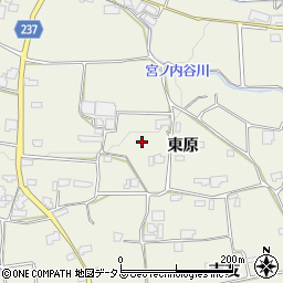 徳島県阿波市市場町切幡東原周辺の地図