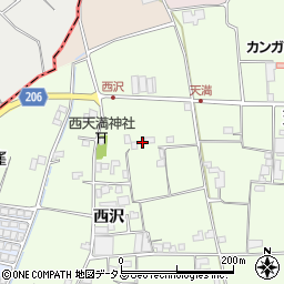 徳島県徳島市国府町芝原西沢105周辺の地図