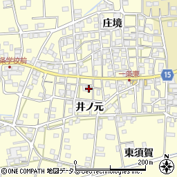 徳島県阿波市吉野町西条井ノ元77周辺の地図