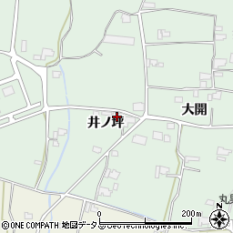 徳島県阿波市市場町上喜来井ノ坪周辺の地図