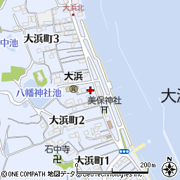 大浜漁協周辺の地図