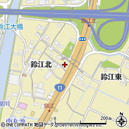 徳島県徳島市川内町鈴江北61周辺の地図